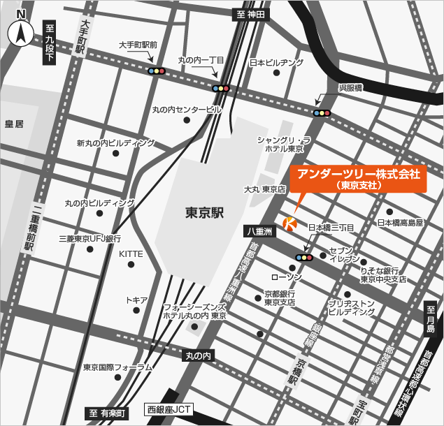 地図：東京支社