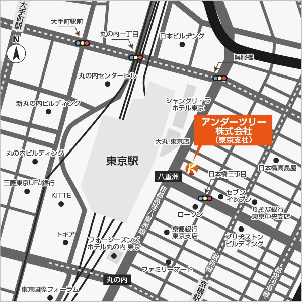 地図：東京支社